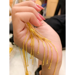 สร้อยคอ 1 สลึง ลายโซ่แท่งจิ๋ว ทองปลอม เหมือนจริง เหมือนแท้ 1…