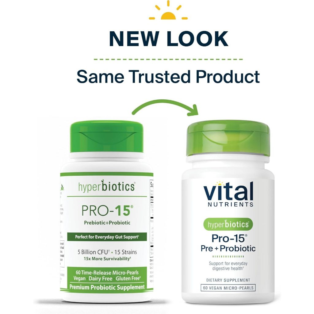 โปรไบโอติก Probiotic ยี่ห้อ PRO 15 Best Probiotic Supplement ขนาด 60 เม็ด