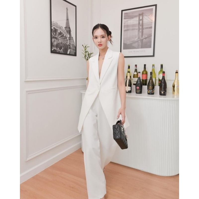 Triony blazer เบลเซอร์สูท ชุดทางการใส่ออกงานหรือทำงาน ให้ลุคแบบสาว working woman (เฉพาะสูท)