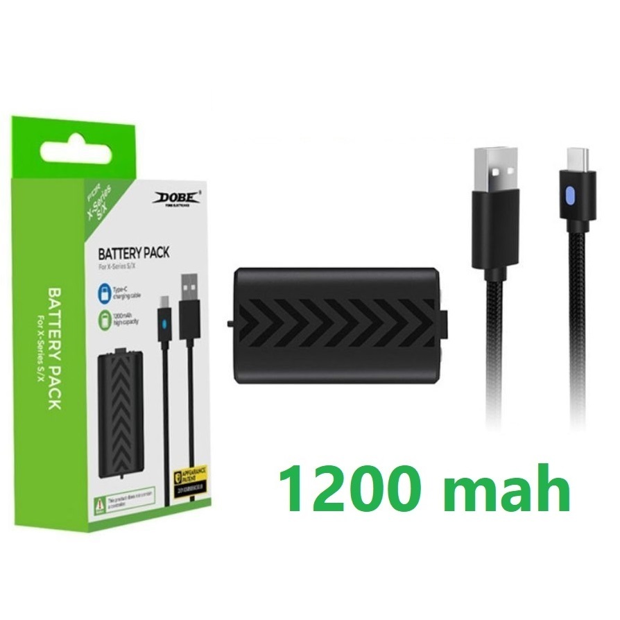 Dobe แบตเตอรี่จอย for Xbox Series S/X 1200 mAh (ชาร์จผ่านจอย) แบตเตอรี่จอย Xbox X-Series S / X