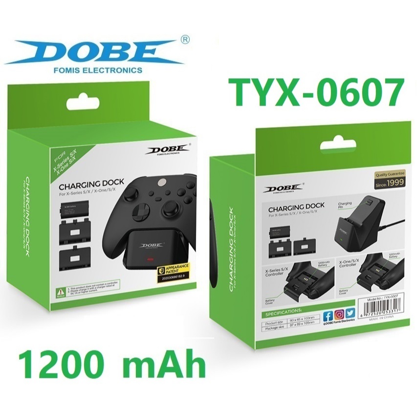 Dobe แบตเตอรี่จอย for Xbox Series S/X 1200 mAh (ชาร์จผ่านจอย) แบตเตอรี่จอย Xbox X-Series S / X