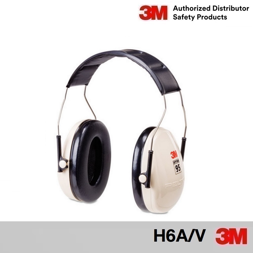 3M H6A/V ครอบหูลดเสียง 95 PELTOR OPTIME Earmuffs Over-the-Head (H6A/V) พับไม่ได้ EAR MUFF , H6B/V, Behind-the-Head, (H6F