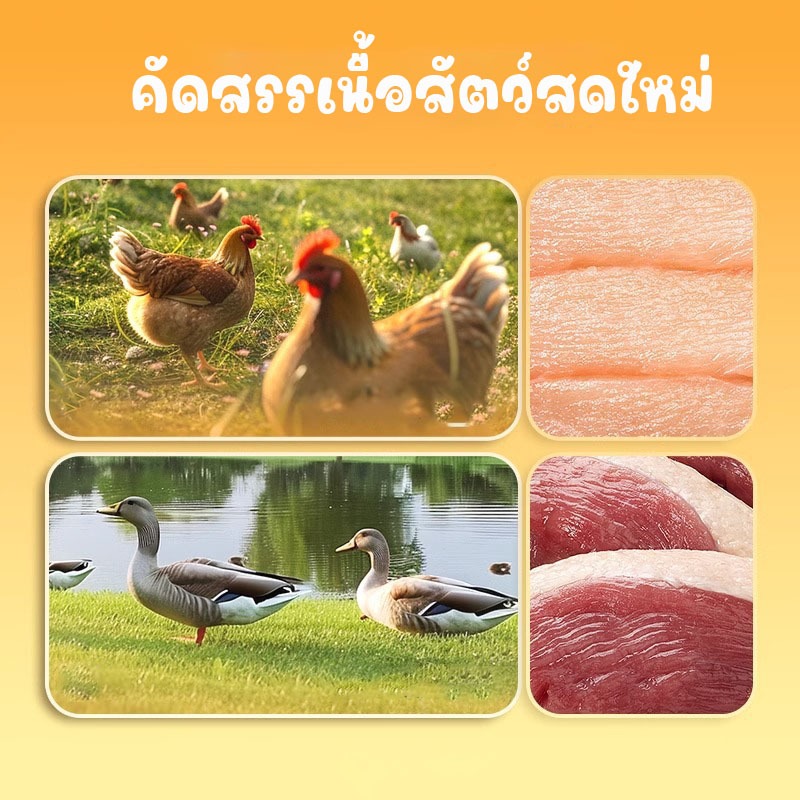 ขนมขัดฟันสัตว์เลี้ยง ขนมน้องหมาน้องแมว ไก่แผ่น+ไข่แดง อบแห้ง ขนาด250กรัม - รูปที่ 3