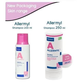 Allermyl Shampoo 250 ml Virbac 🔥Exp.12/1/2028 แชมพูสูตรผิวหนังแพ้ง่าย บำรุงผิวหนัง สำหรับสุนัขและแมว