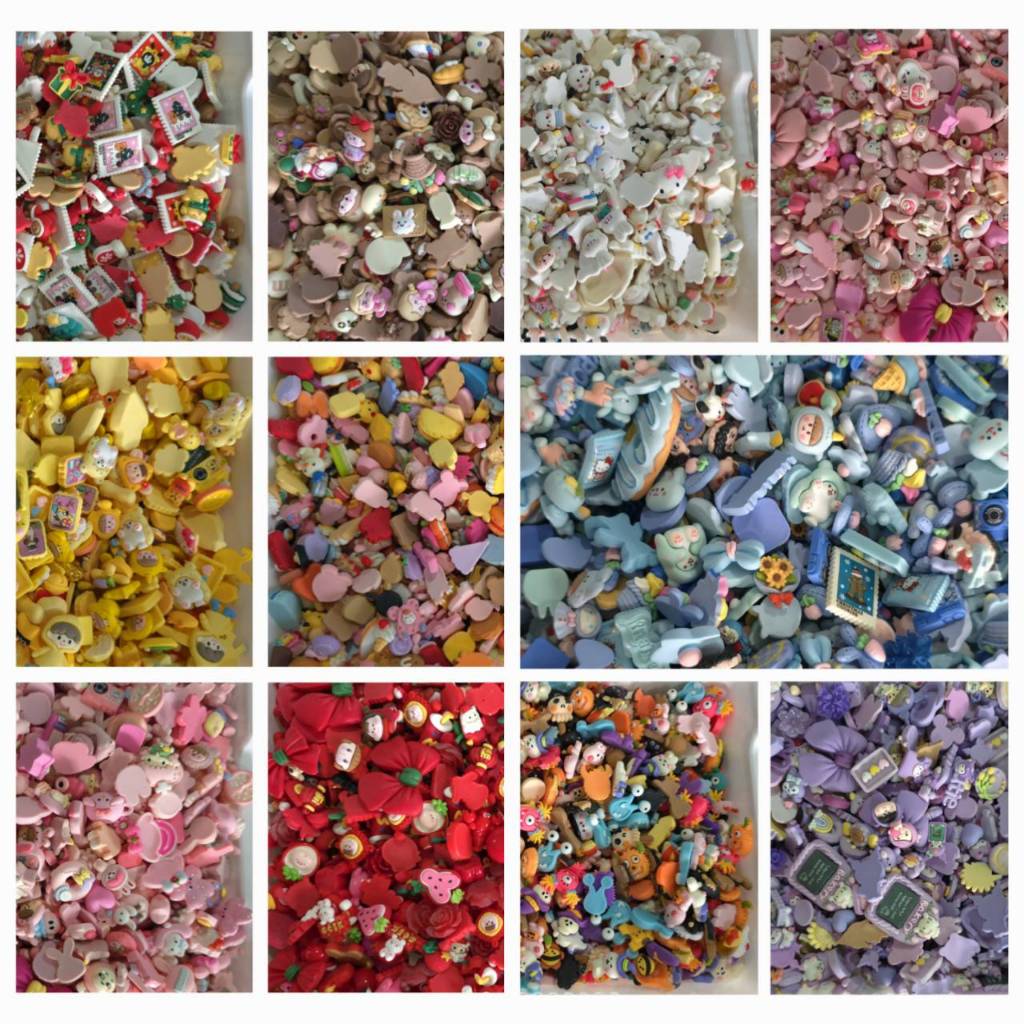 (ทำเล็บไม่ได้นะคะ เรซิ่นขนาดใหญ่) เรซิ่นคละแบบ สำหรับตกแต่งมือถือ ทำกิ๊บติดผม งาน DIY (20 ชิ้น)