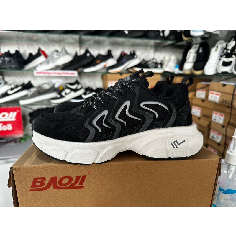 BAOJI รองเท้าบาโอจิสีดำผู้หญิง ของแท้100%