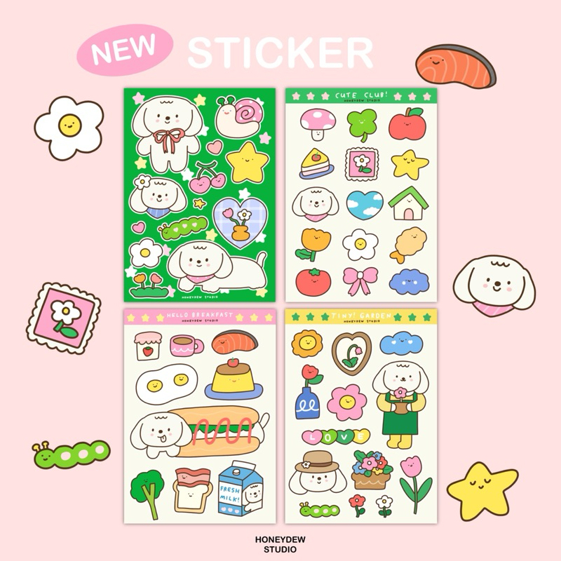 ❗️SALE❗️สติกเกอร์ไดคัท Sticker ขนาด A6