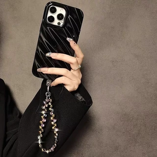 【คริสตัลรุ้ง】เคสโทรศัพท์ที่สวยงาม โซ่พวกกุญแจ โซ่ลูกปัดขนาดเล็ก สีสันสดใส