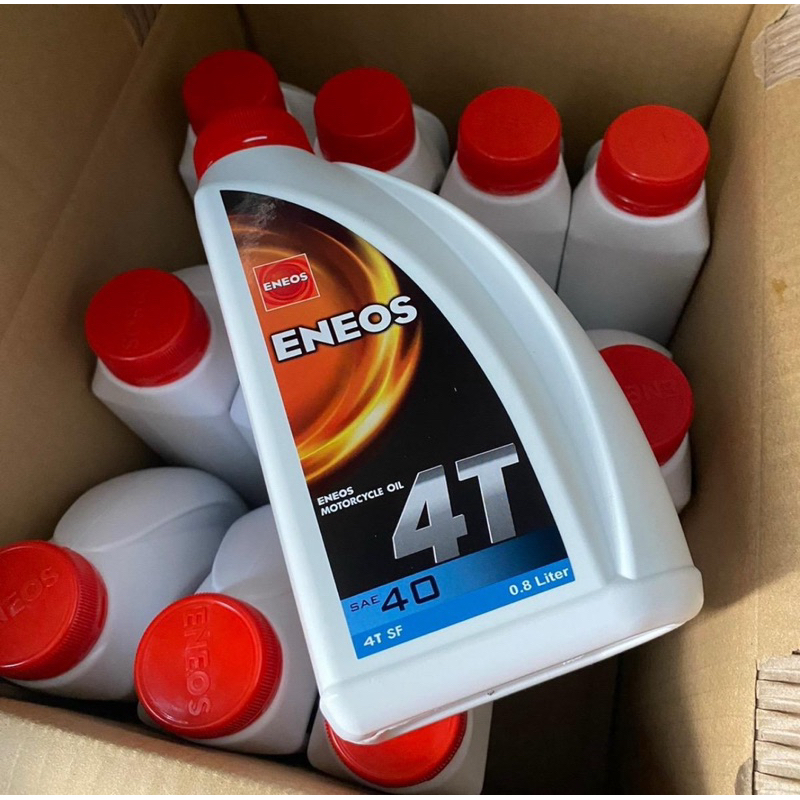 จัดโปร!! น้ำมันเครื่อง Eneos เอเนออส 4T SAE40 ขนาด 0.8 ลิตร สำหรับรถมอเตอร์ไซค์ 4 จังหวะ