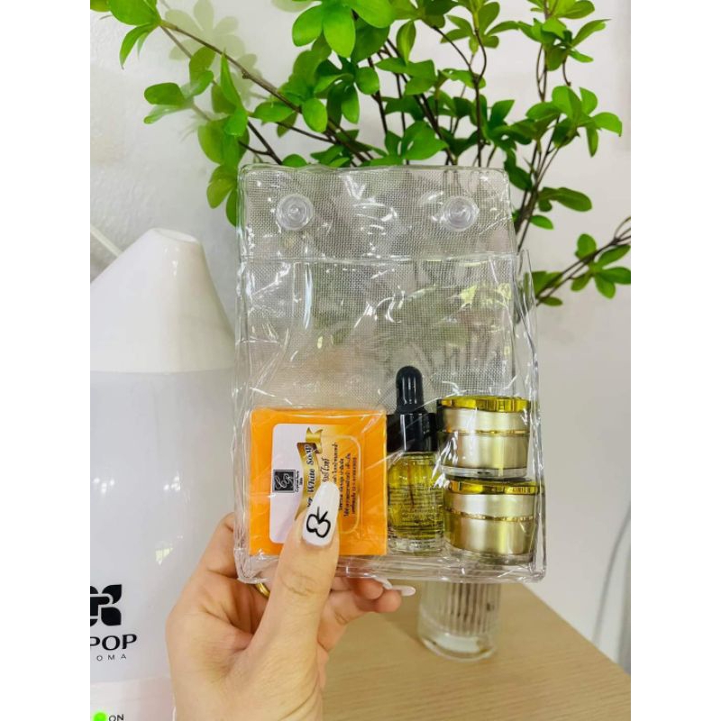 💢ครีมซุปเปอร์ไวท์ ชุดปราบฝ้า #คริสตัลออร่าสกิน ขนาด 5g. #Crystal Aura Skin Super White Set 5g. - รูปที่ 4