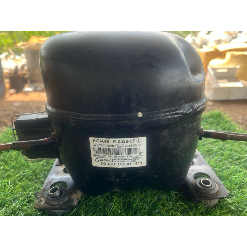 คอมเพรสเซอร์ สำหรับ ตู้เย็น Hitachi ระหัส FL0528-SE มือ2 น้ำยา 134a