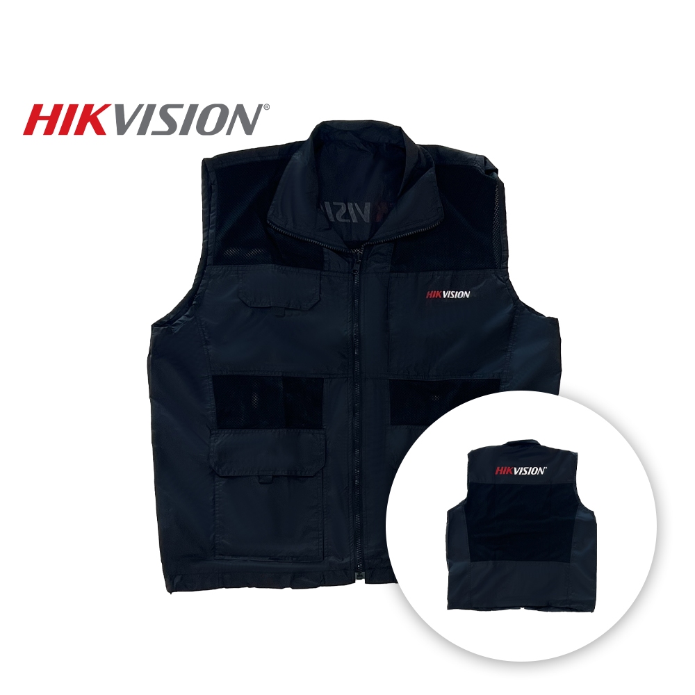 HIKVISION เสื้อกั๊กสีดำสนิทเท่สมาร์ท ไซส์ XL
