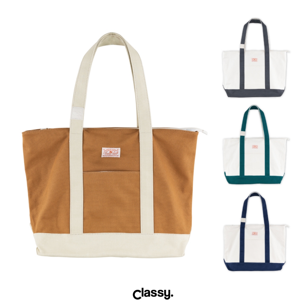 Classy - กระเป๋าผ้า รุ่น Ziptop Totebag