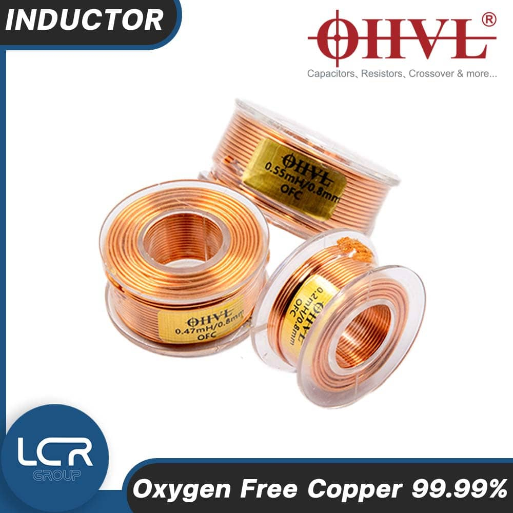 OHVL Air Coil Type #1 0.05-1.0mH 0.8mm อินดักเตอร์ ตัวเหนี่ยวนำ ทนอุณหภูมิสูง Inductor OFC Oxygen Free Copper