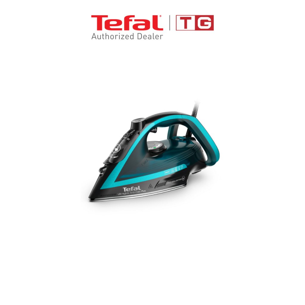 TEFAL เตารีดไอน้ำ Ultraglide Anti Calc Plus 2800 วัตต์ รุ่น FV5847 สีเขียว รับประกันศูนย์ 2ปี