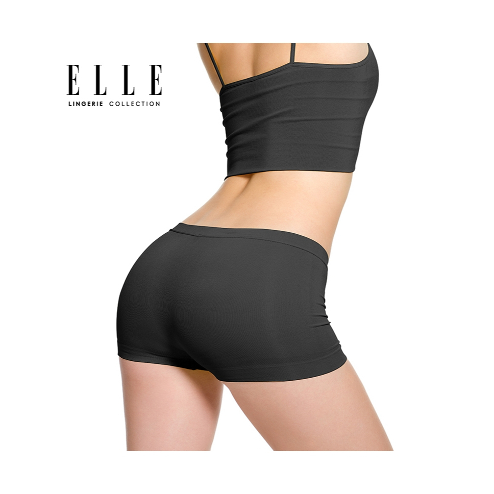 ELLE Lingerie I Panty กางเกงขาสั้นกันโป๊ผ้า Spendex I LP1103BL