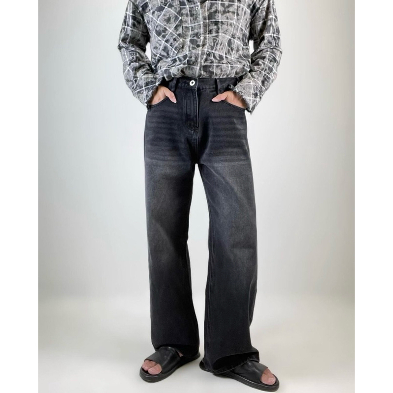 กางเกงยีนส์ชาย Basic Baggy Jeans