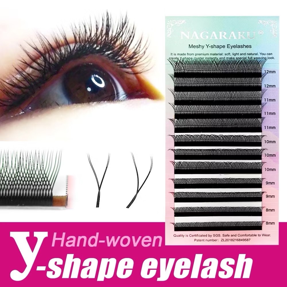*ของแท้100%*ส่งจากไทย💗ขนตาY ขนตาตัวY nagaraku ขนตานาการากุ มีไซส์ 8-15mm มีเคิฟ C และ D 0.07
