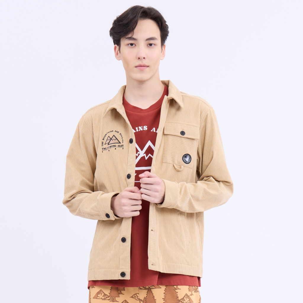 BODY GLOVE Men's “CAMPING CLUB" Jacket Camel - เสื้อแจ็คเก็ต ผู้ชาย สีน้ำตาลอ่อน