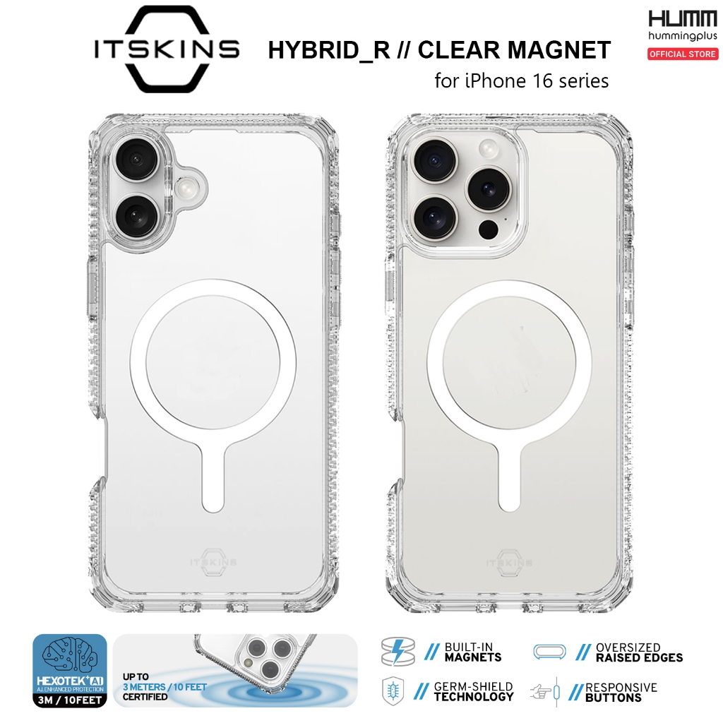 เคส ITSKINS HYBRID R // CLEAR - สำหรับ iPhone 16 / 16 Pro / 16 Promax
