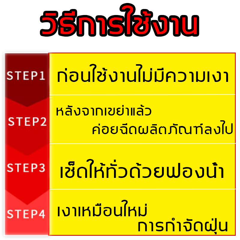 UNUSน้ำยาฟื้นฟูพลาสติก น้ำยาเคลือบพลาสติก สเปรย์เคลือบเงา คอนโซล รถยนต์ เบาะหนัง เสื่อมสภาพขึ้นสีขาว รีโนเวทพลาสติกทั้งร - รูปที่ 5
