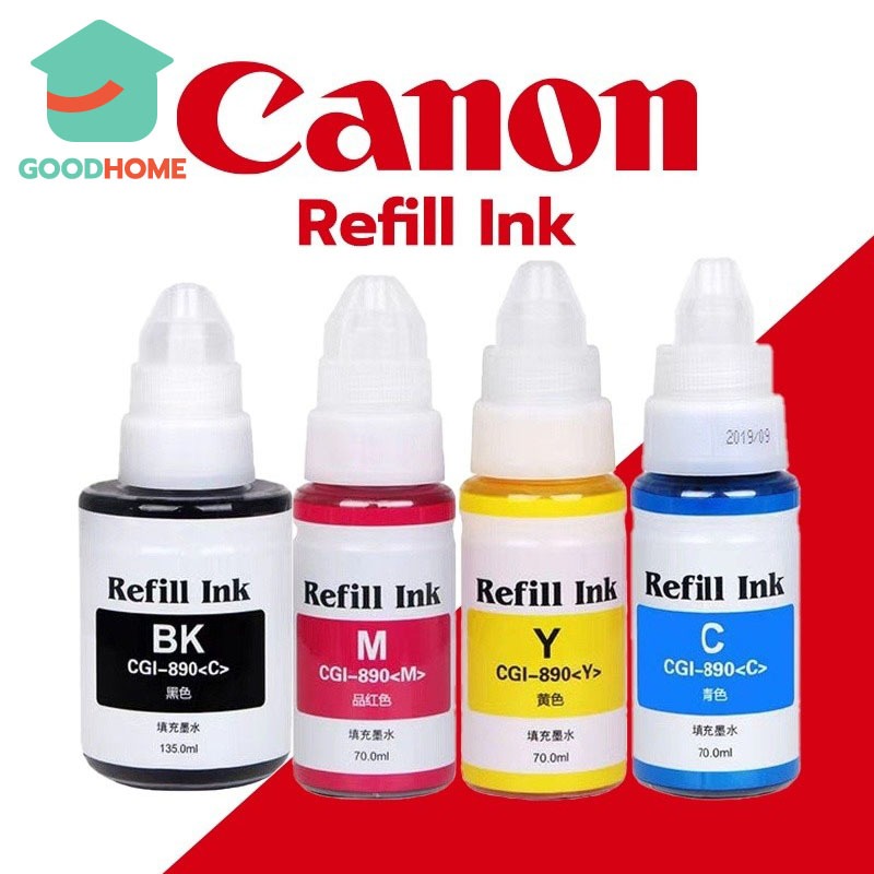 GOODHOME หมึกปริ้นเตอร์ Canon GI-790 เหมาะสำหรับ G1000 / G2000 / G3000 / G1010 / G2010 / G3010 / หมึกปริ้นเตอร 460K