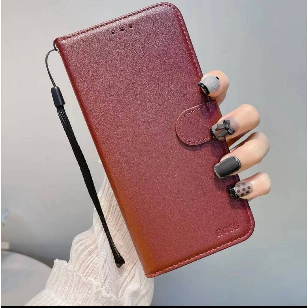 ส่งด่วน เคส OPPO A6 A6X A6T A6C A5i  A3X A3 A6PRO A3Pro A5pro a5x a5 ฝาพับหนัง BOSS เสียบบัตรได้ ล็อคแม่เหล็ก มีสายคล้อง ราคา ถูกที่สุด ดีลบีเคเค แกลเลอรีภาพที่ 7