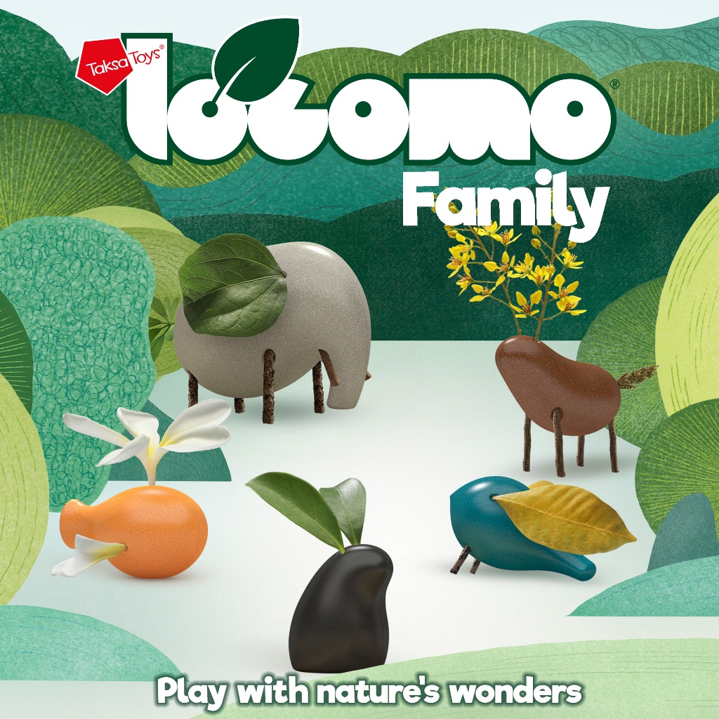 TaksaToys Locomo Family ของเล่น DIY ฟิกเกอร์สัตว์ โมเดล ตุ๊กตาไม้ เสริมพัฒนาการ (5 รูปแบบ)