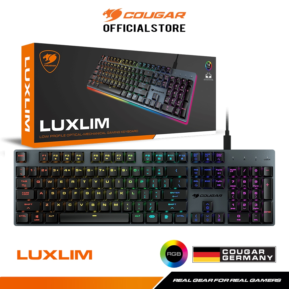 COUGAR - KEYBOARD LUXLIM RED SWITCH - US