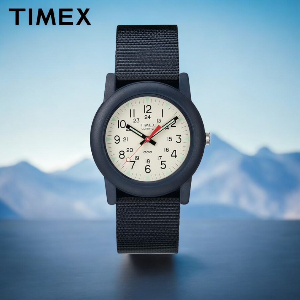 TIMEX Camper Japan Limited Blue/cream Dial Quartz 34mm