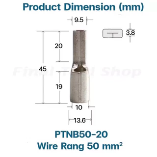 ##ของพร้อมส่ง##หางปลาต่อเบรกเกอร์ รุ่นPTNB## มีตั้งแต่ 10-70sq.mm