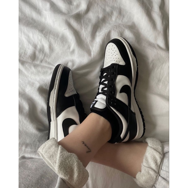 [ พร้อมส่ง ] Nike Dunk Low Panda สีฮิต แต่งตัวง่าย เข้ากับทุกลุค ของแท้100%