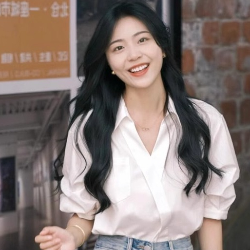 CTB203 เสื้อเชิ้ตผ้าไหมอิตาลี สีขาว ดีไซน์เรียบแต่หรูคอปกวี แขนพองสามส่วน มีกระเป๋าหน้า ฟรีไซส์ อก42