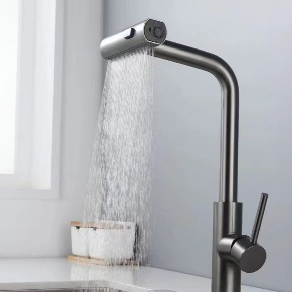 BAANHARDWARE ก๊อกน้ำสำหรับอ่างล้างจาน ปรับได้ 4 แบบหมุนได้360องศา MA-B-004-201 ราคา ถูกที่สุด ดีลบีเคเค แกลเลอรีภาพที่ 6