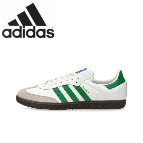 【ของแท้ 100% 】 adidas originals Samba OG White green