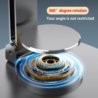 ที่วางโทรศัพท์ หมุนได้ 360 องศา วัสดุโลหะ แบบพกพา พับได้ สำหรับ ipad แท็บเล็ตและมือถือ