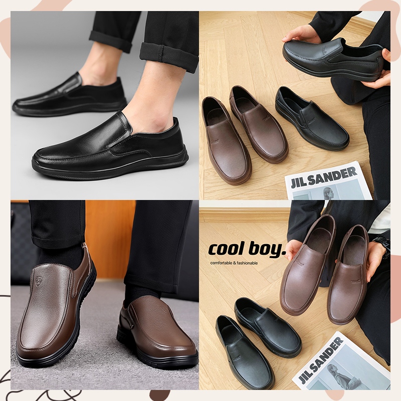 LHSunday สุดคุ้ม รองเท้าใส่ทำงาน รองเท้าคัทชู รองเท้าผู้ชาย ใส่ทำงาน ใส่ออกงาน ให้ลุคดูสุภาพ สีดำเงาสวยสุดๆ