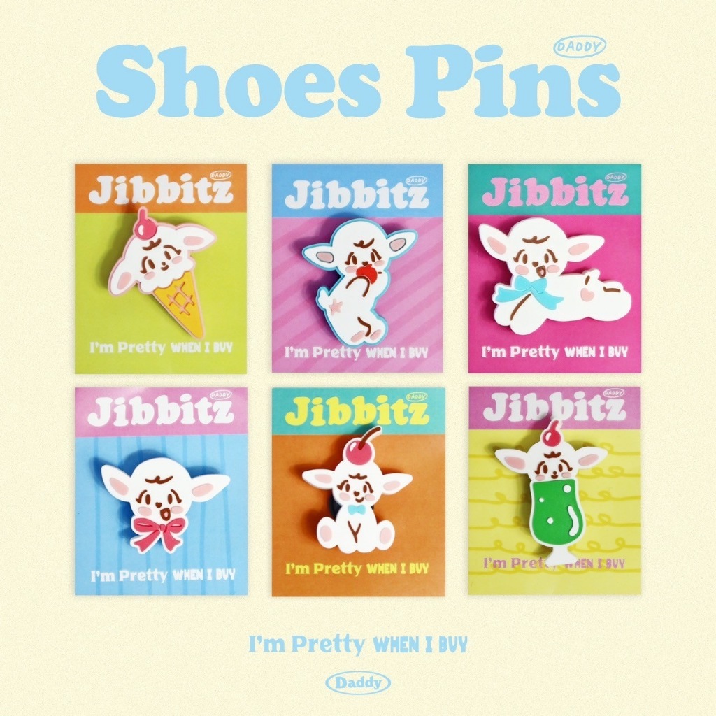 DADDY | Daddy Shoes Pin ตัวติดรองเท้า สำหรับตกแต่งรองเท้า สุดน่ารัก