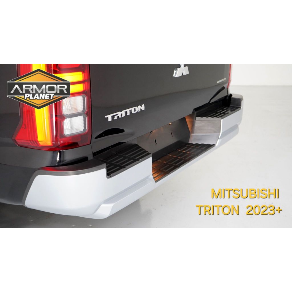 กันชนท้ายเสริมหลัง Mitsubishi Triton 2023-2024 กันชนท้ายไทรทัน กันชนหลัง Rear Bumper