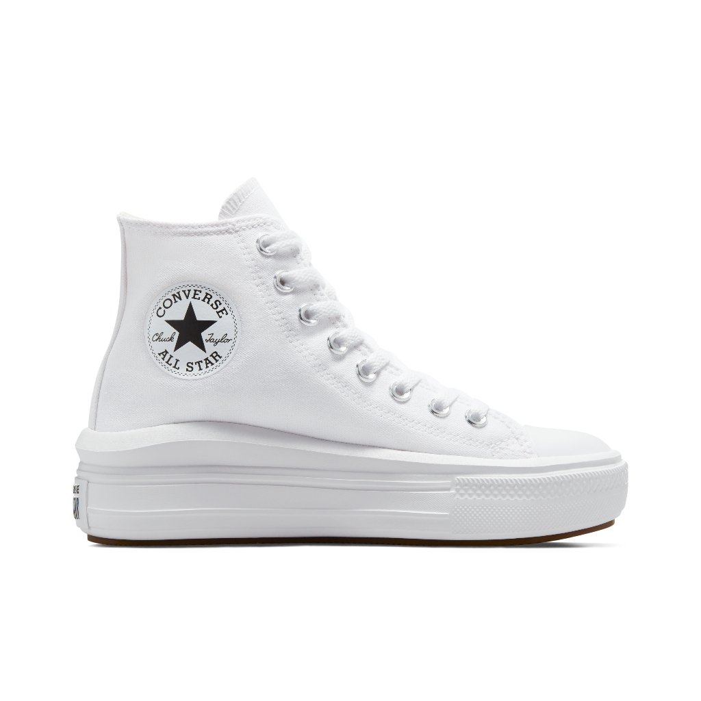 CONVERSE รองเท้าผ้าใบ รุ่น CTAS MOVE HI WHITE - 568498CF_H1WTXX สีขาว ผู้หญิง