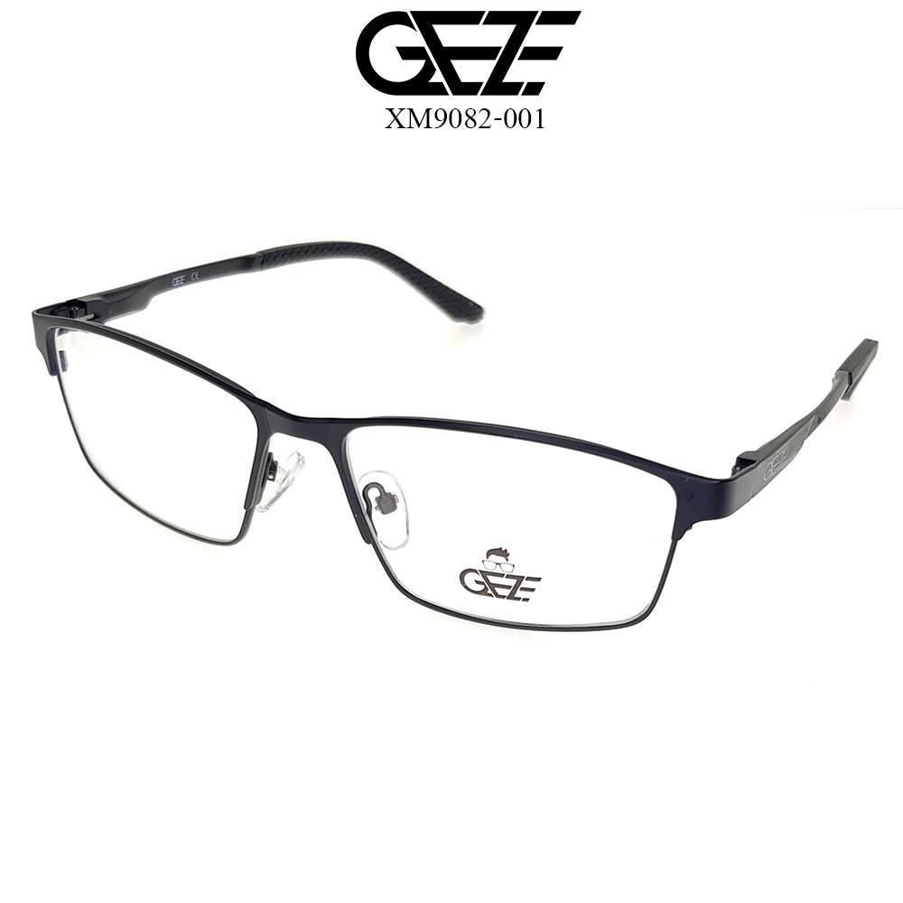 กรอบแว่นตา GEZE รุ่น ZM9082 - C1 เต็มกรอบสีดำ ใส่สบาย มีบริการตัดแว่นสายตาราคาถูก