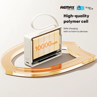【 New CCC Certified 】 Remax Power Bank 10000mAh (RPP-86) - แบตสำรอง มีสายในตัว USB และ Type-C ชาร์จไว ขนาดกะทัดรัด
