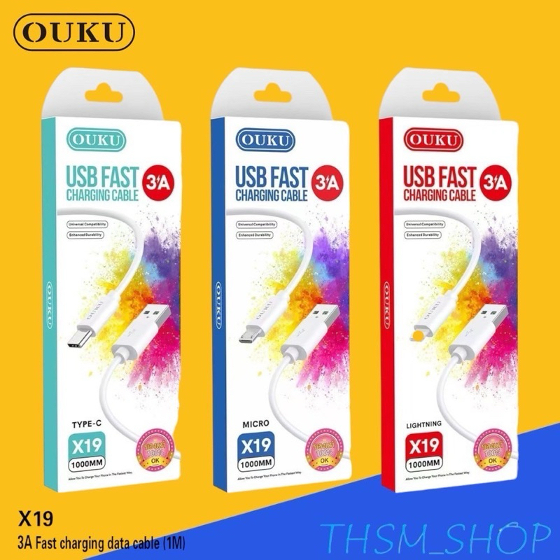 OUKU X19 สายชาร์จโทรศัพท์