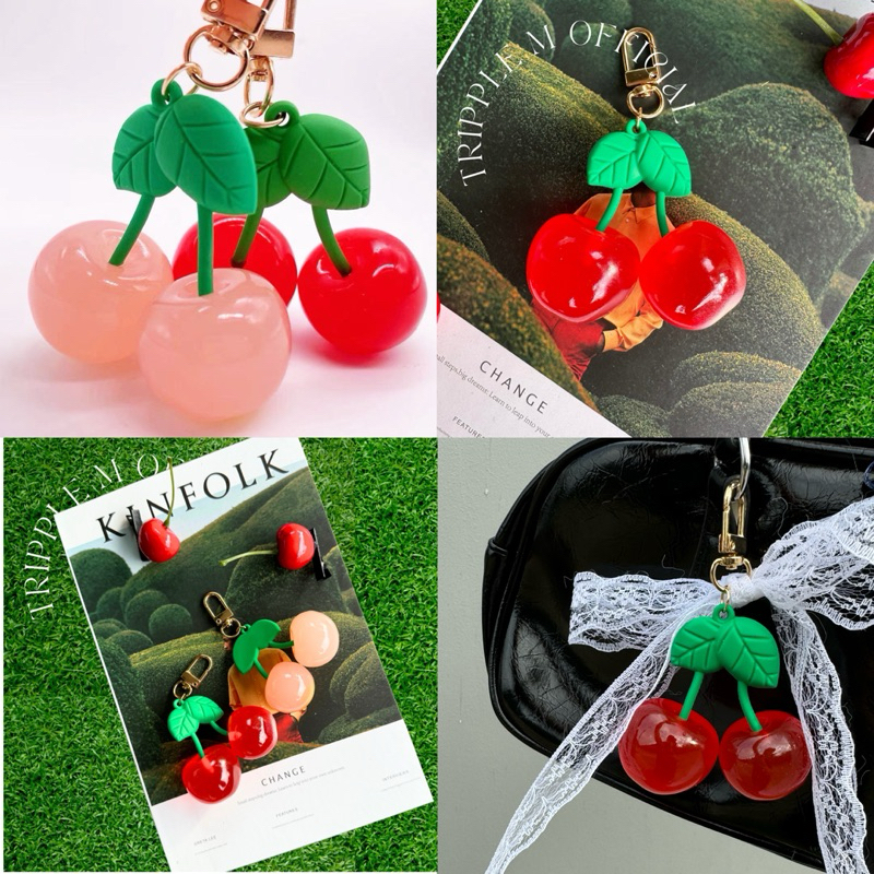 พวกกุญแจเชอร์รี่เรซิ่น 🍒 พร้อมส่ง