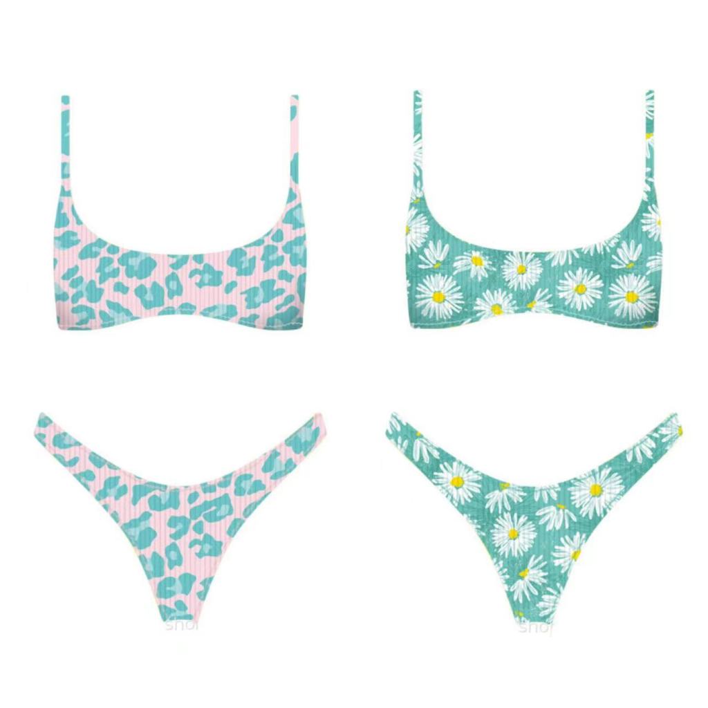 Basic swimsuit บิกินี่ สไตล์เซ็กซี่ แฟชั่น ชุดว่ายน้ำ รุ่นใหม่ ส่งไวจากไทย #0396