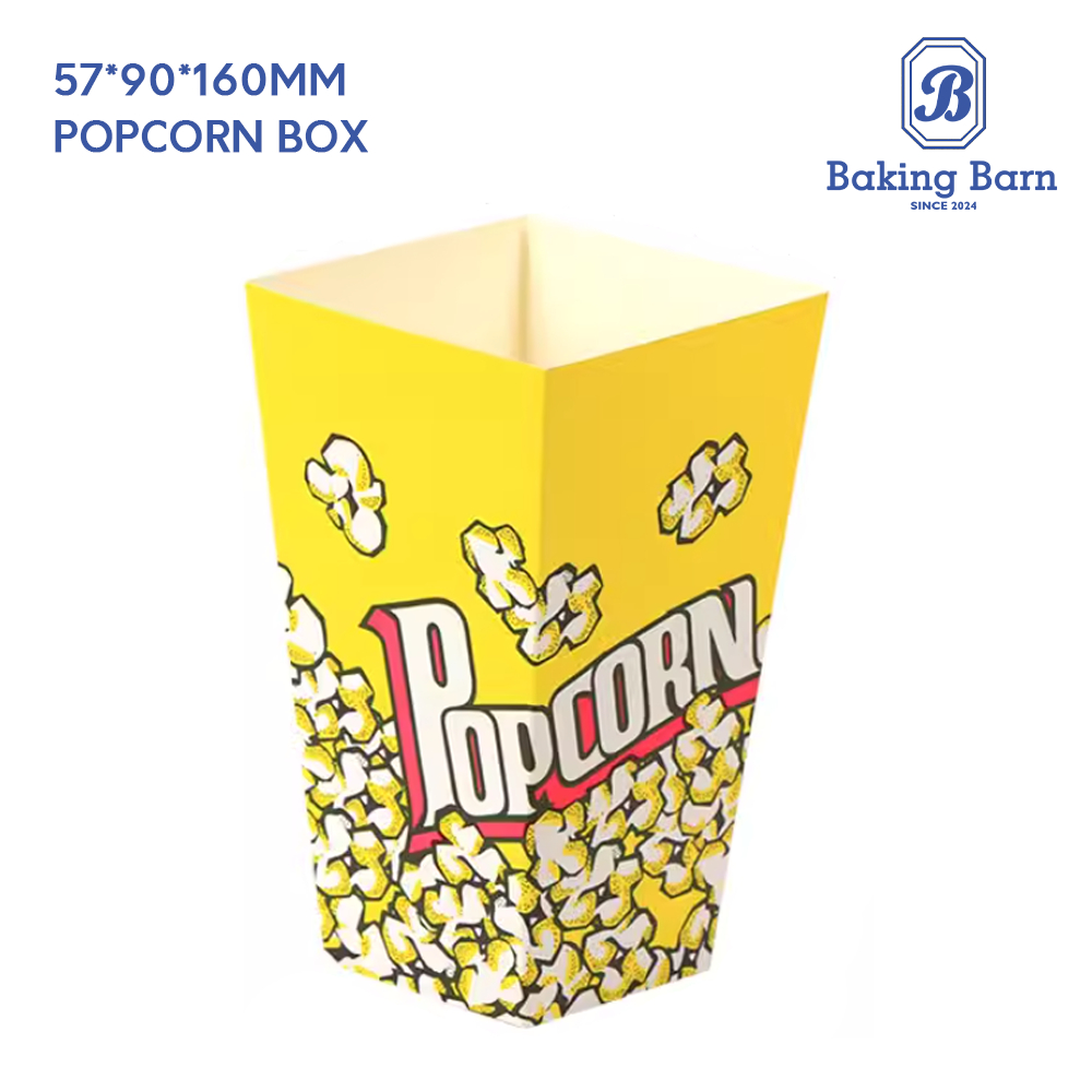 Baking Barn Popcorn box กล่อง Popcorn กล่องป๊อบคอร์น แก้วป๊อบคอร์น ใส่เกาลัด ขนม เบเกอรี่