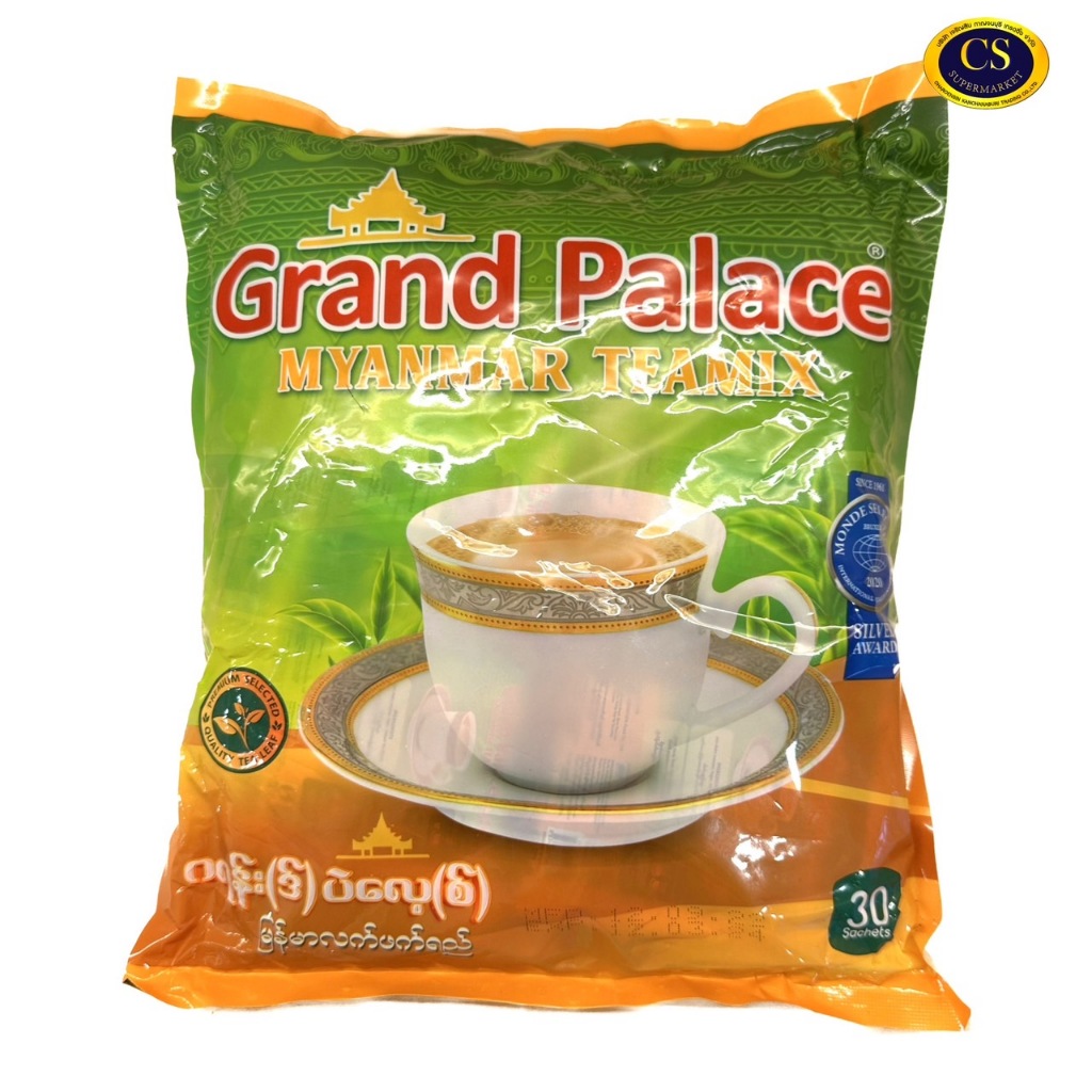 ชาพม่า Grand Palace Myanmar Teamix ห่อ 30 ซอง ขนาด (19กรัม*30ซอง)