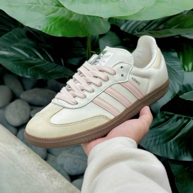 ( สินค้าพร้อมส่ง )Adidas Samba OG IH2751 สีชมพูอ่อน ของแท้ 100%