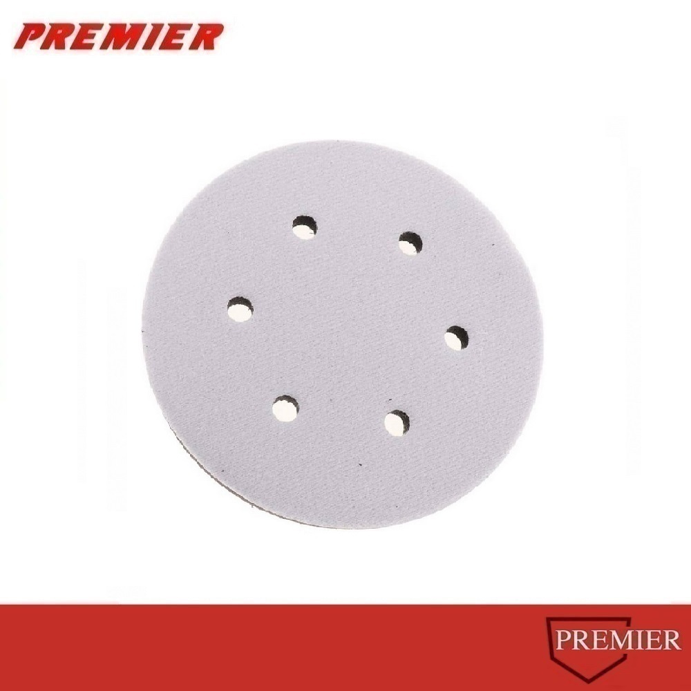 ฟองน้ำรอง ขัดกระดาษทราย 6" 6รู และ หลายรู เพิ่มความนิ่ม ตีนตุ๊กแก