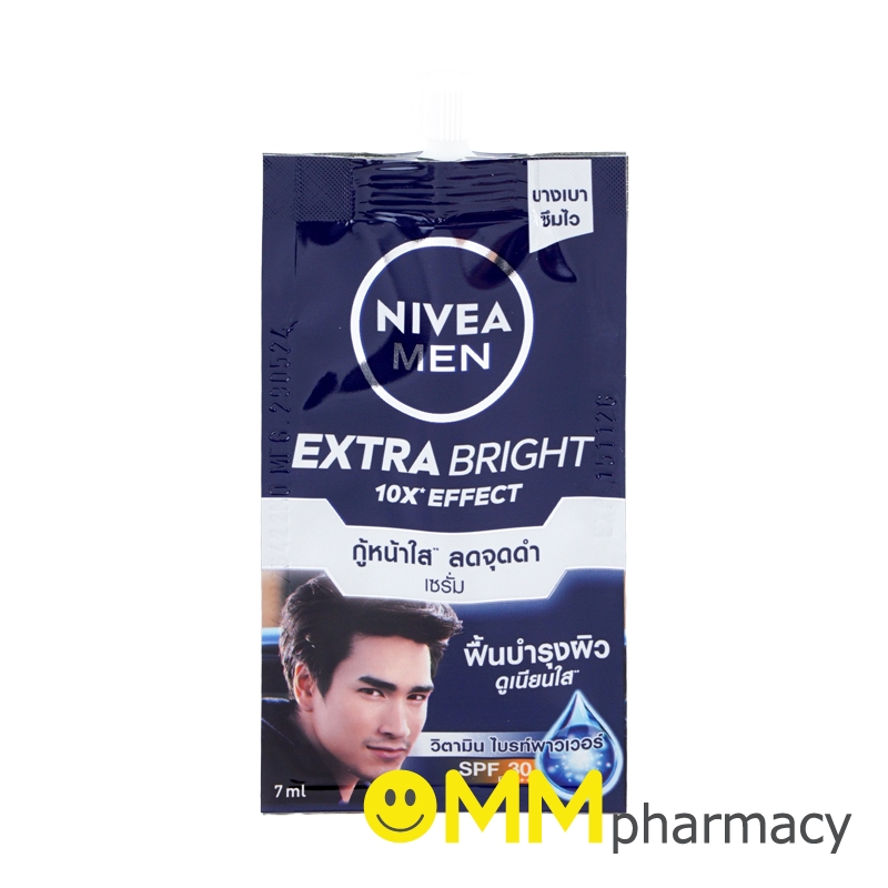NIVEA MEN EXTRA BRIGHT FACE SERUM SPF30 7ML.